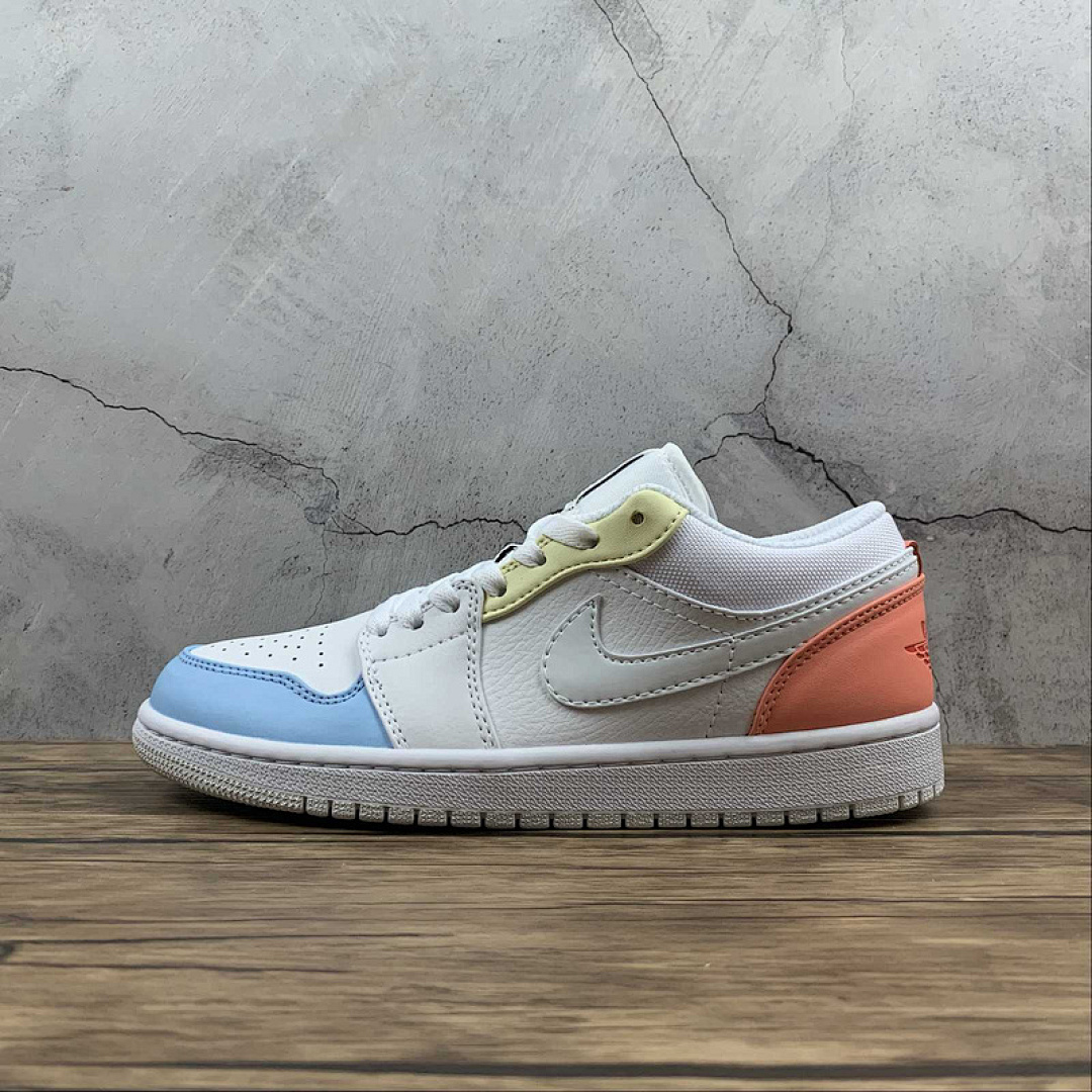 Jordan [DJ6909-100]-[AIR JORDAN 1 LOW TO MY FIRST COACH SAIL/WHITE-ZITRON-SUMMIT (WHITE]), photo 1