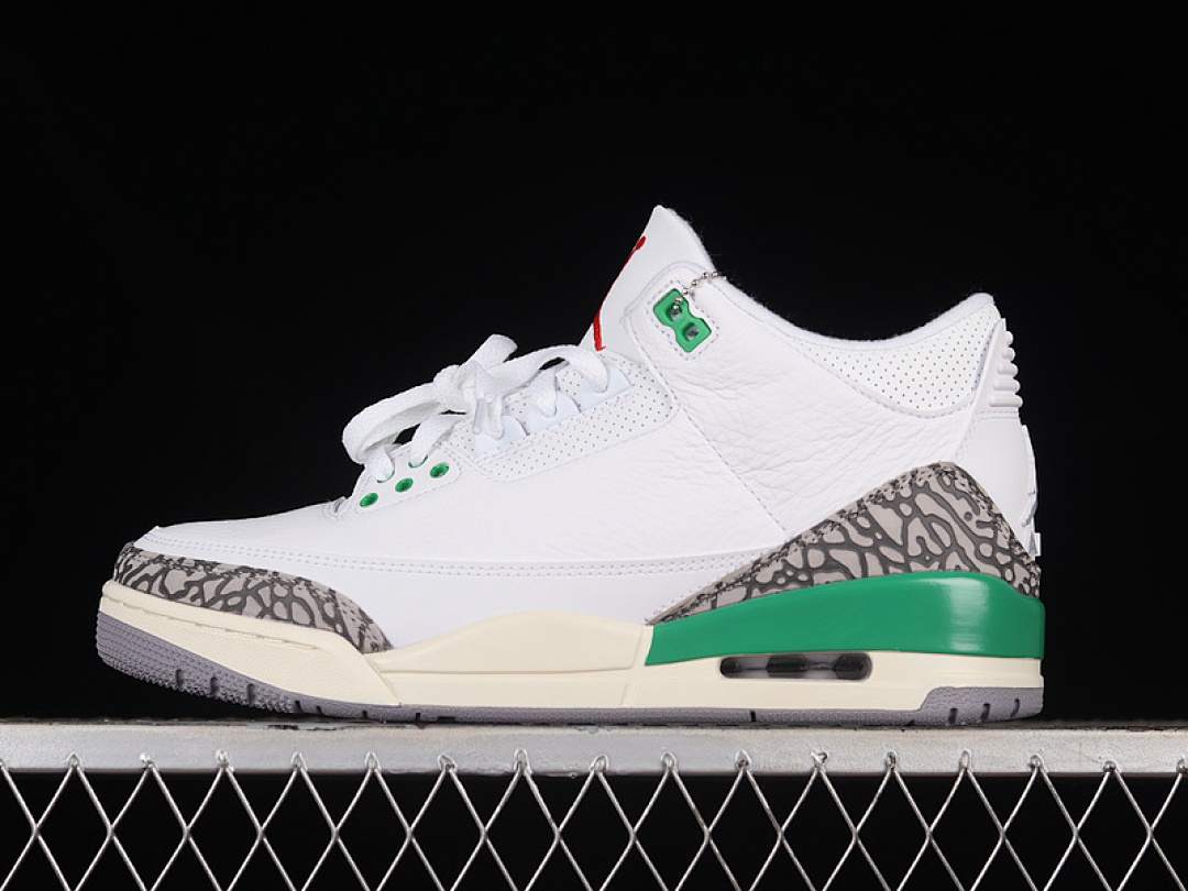 Jordan [CK9246-136]-[AIR JORDAN 3 RETRO WHITE/LUCKY GREEN/VARSITY RED/CEMENT GREY/SAIL]-[MAN:40-47.5], photo 1