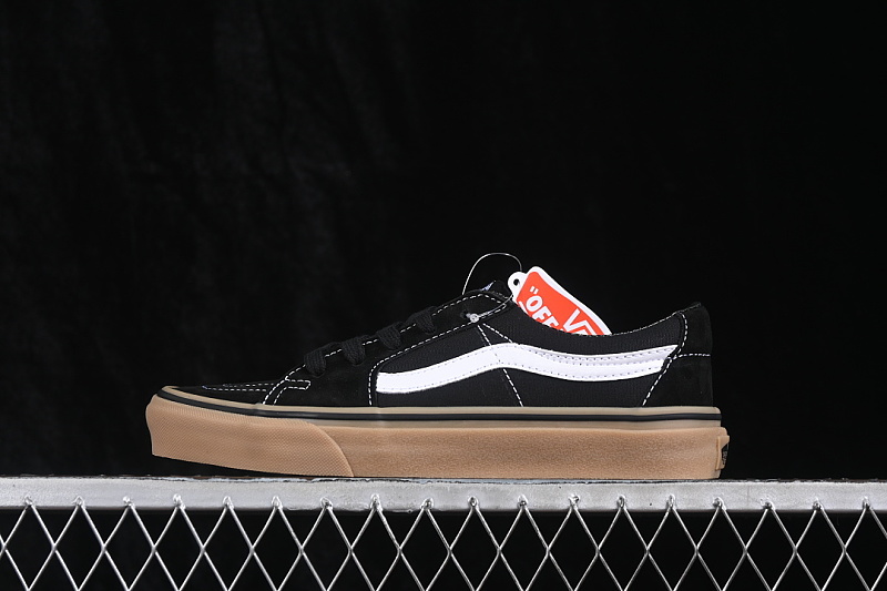 SK8 LOW TOP CASUAL SKATE SHOES BLACK/BROWN · VN0A4UUK2EB, photo 1