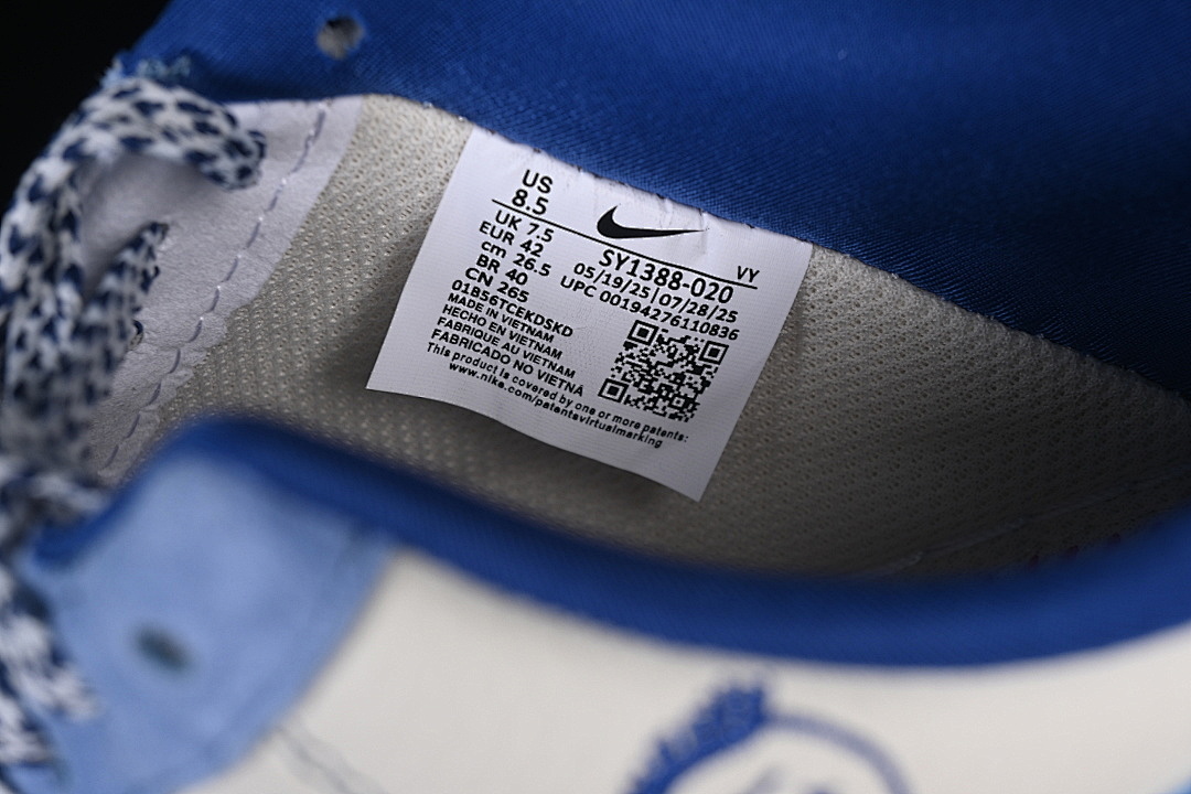 Nike [SY1388-020]-[AIR FORCE 1 07 LOW WHITE/BLUE]-[WOMAN:36-39]-[MAN:40-45] - Image 6