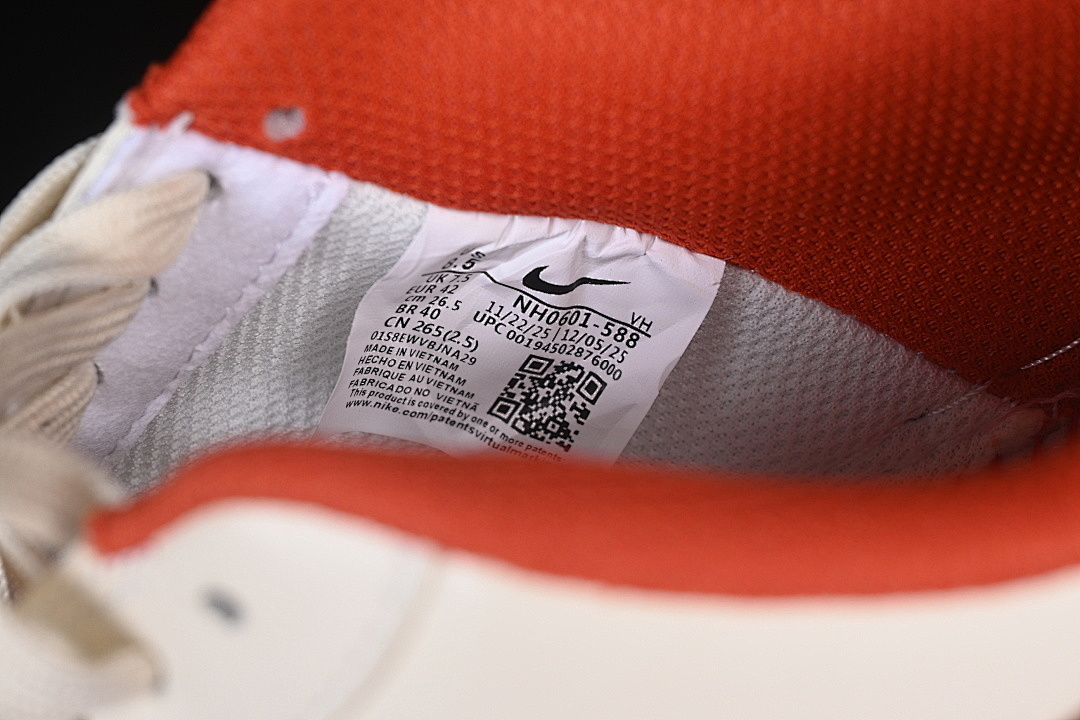 Nike [NH0601-588]-[AIR FORCE 1 07 LOW CASUAL SNEAKERS RED/BEIGE]-[WOMAN:36-39]-[MAN:40-45] - Image 5