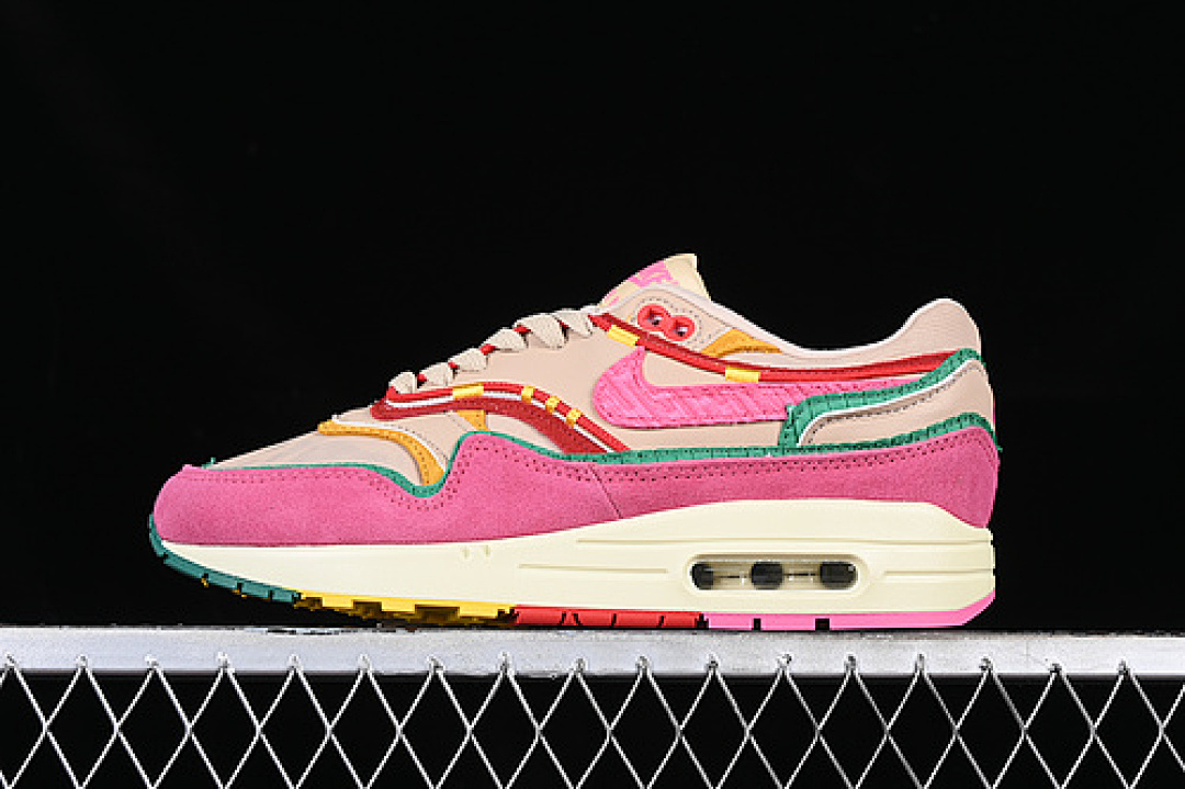 Nike AIR MAX 1 PINK/GREEN/BROWN/ORANGE · FN0598-200, photo 1