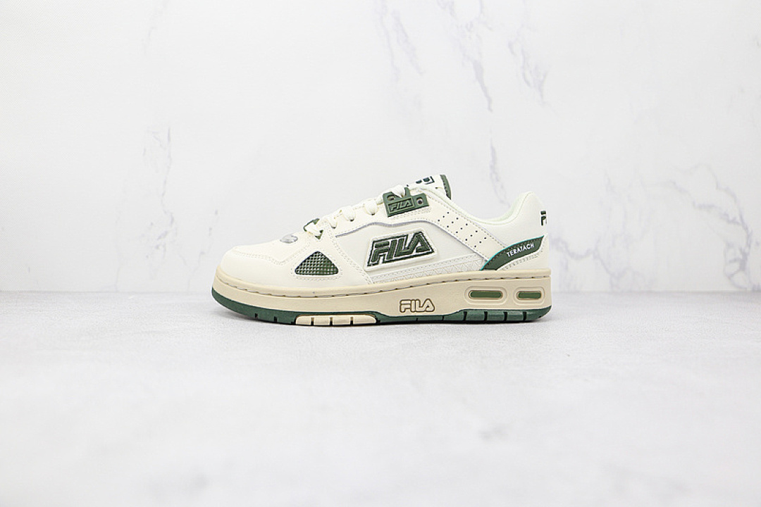 Fila Fila [ FUSION SHOES WHITE/WHITE/DARK GREEN]-[WOMAN:36-39]-[MAN:40-45], photo 1
