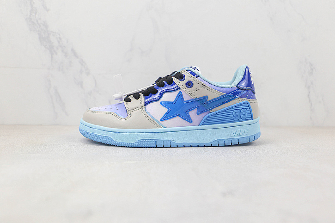 Bape Bape [HUMAN MADE STA SK8 TO NIGO BLUE/LIGHT GREY/BLACK]-[WOMAN:36-39]-[MAN:40-45], photo 1