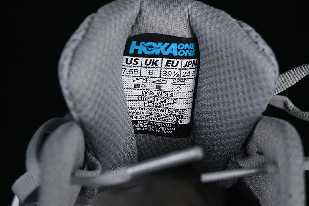 On Running [1162011 GCTC]-[HOKA ONE BONDI 9 BLACK/WHITE/GREY]-[WOMAN:36-39]-[MAN:40-45] - Image 6