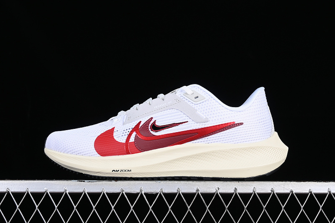 Nike [FB7703-100]-[AIR ZOOM PEGASUS 40 PREMIUM WHITE/PHOTON DUST/UNIVERSITY RED/MULTICOLOR], photo 1
