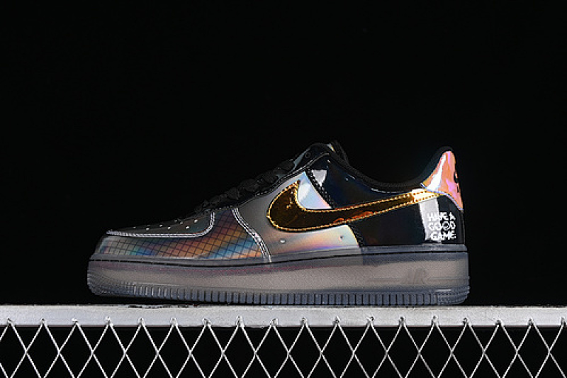 Nike Nike AIR FORCE 1 07 LOW NIGHT ELVES BLACK/SILVER/GREY/ORANGE · XL2402-222, photo 1