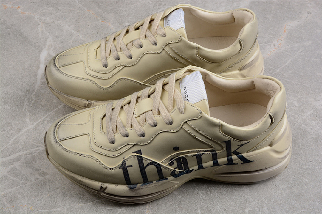 On Running [GU*CCI RHYTON VINTAGE TRAINER SNEAKER BEIGE/BLACK/WHITE]-[WOMAN:35-39]-[MAN:40-44] - Image 12