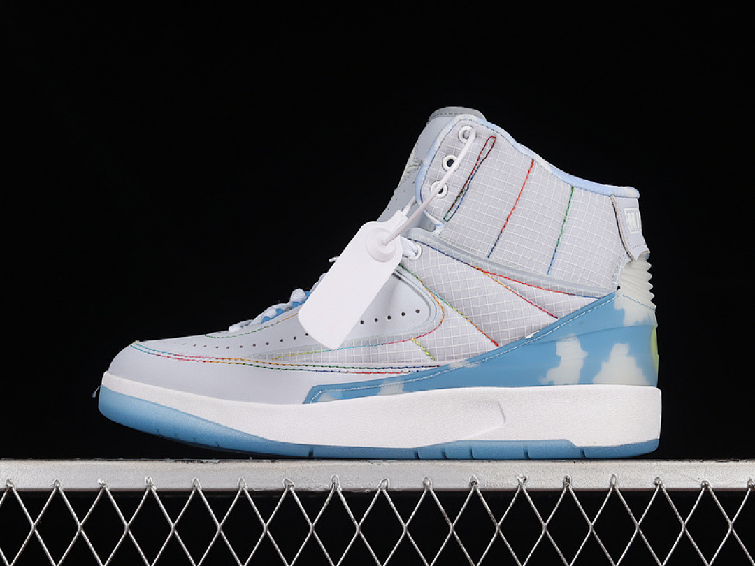 Jordan J. BALVIN X AIR Jordan 2 RETRO CELESTINE BLUE/WHITE/MULTI-COLOR · DQ7691-419, photo 1