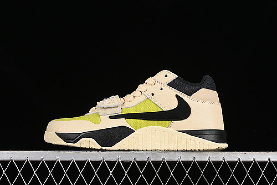 Jordan TRAVIS SCOTT X Jordan CUT THE CHECK MUSLIN/BLACK/BRIGHT CACTUS · FZ8117-102, photo 1