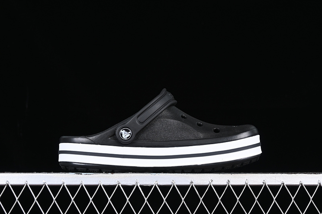 Crocs [CROCS DUAL USE BEACH HOLE SHOES WHITE/BLACK]-[WOMAN:34-39]-[MAN:40-46] - Image 9