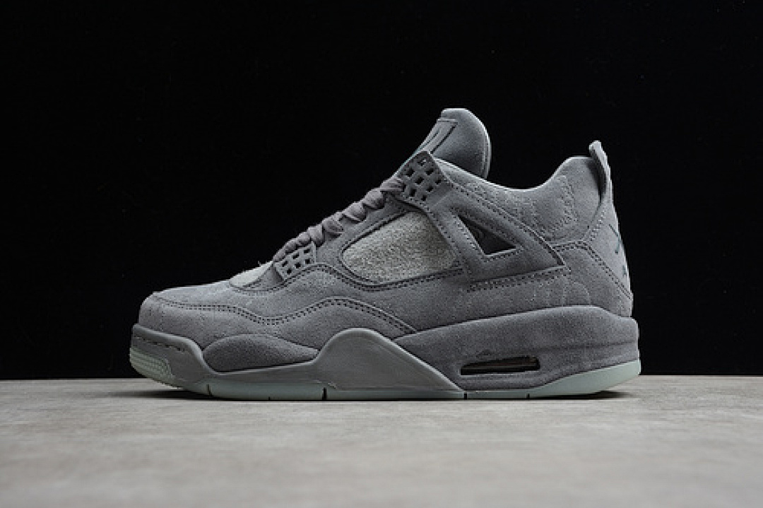 Jordan AIR Jordan 4 RETRO X KAWS SHOES COOL GREY/WHITE · 930155-003, photo 1