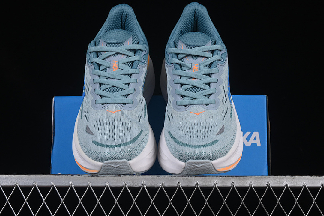 On Running [1162011 GYBU]-[HOKA ONE BONDI 9 WHITE/BLUE/GREY]-[WOMAN:36-39]-[MAN:40-45] - Image 13