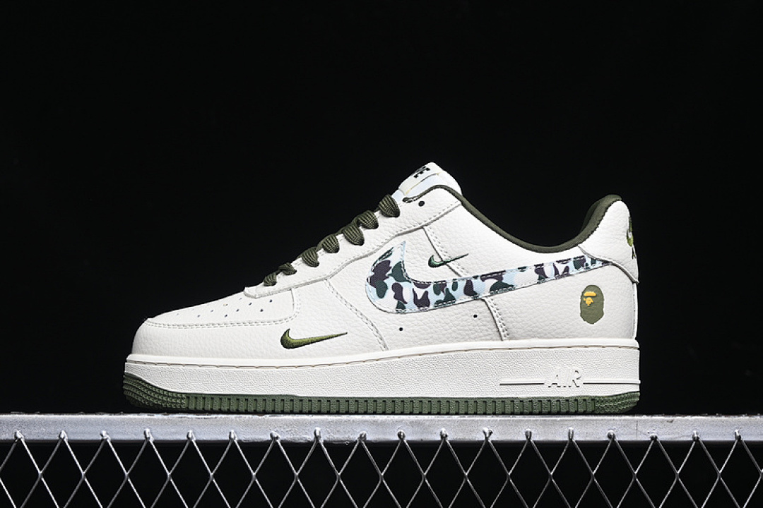 Nike Nike AIR FORCE 1 07 LOW Bape OFF WHITE/GREEN · DF0188-012, photo 1