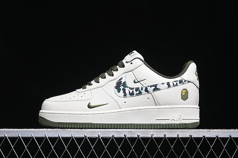 Nike Nike AIR FORCE 1 07 LOW Bape OFF WHITE/GREEN · DF0188-012, photo 1