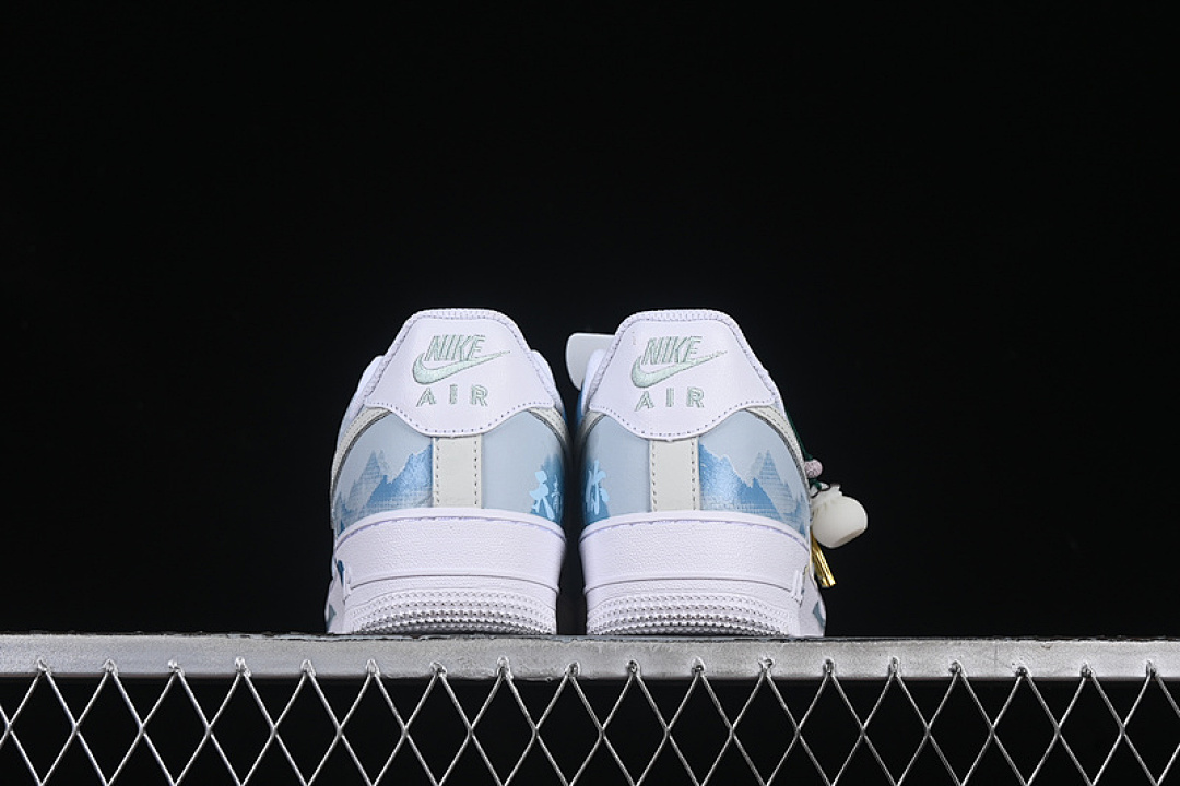 Nike [LJ2288-222]-[AIR FORCE 1 07 LOW WHITE/BLUE/GREEN]-[WOMAN:36-39]-[MAN:40-45] - Image 14