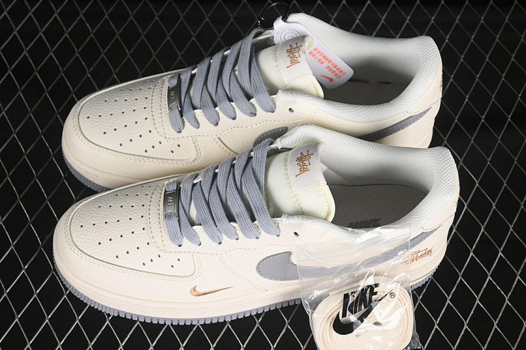 Nike [XX3168-150]-[AIR FORCE 1 07 LOW WHITE/GREY/GOLD]-[WOMAN:36-39]-[MAN:40-45] - Image 11