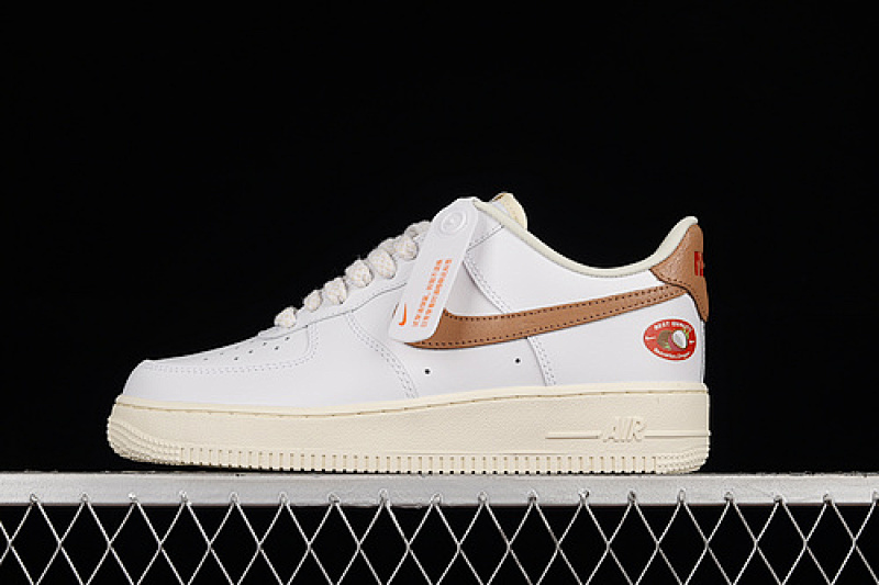 Nike Nike AIR FORCE 1 LOW 07 WHITE/ARCHAEO BROWN-COCONUT MILK · DJ9943-101, photo 1