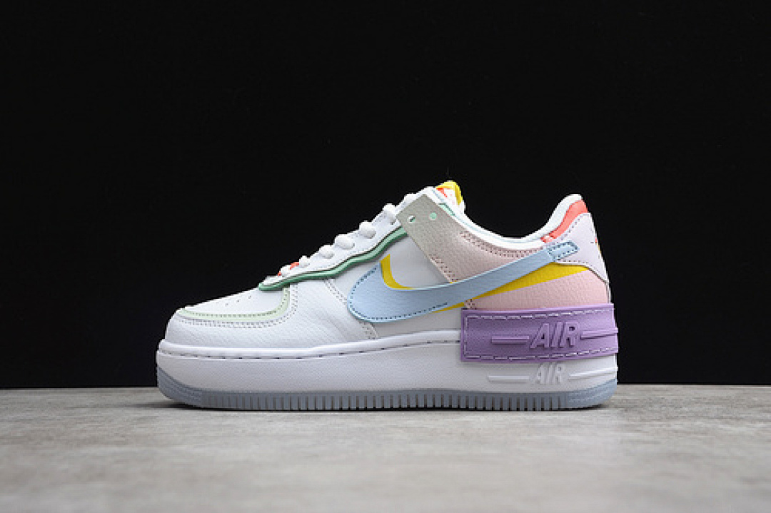 Nike Nike AIR FORCE 1 SHADOW WHITE/HYDROGEN BLUE-PURPLE · CW2630-141, photo 1