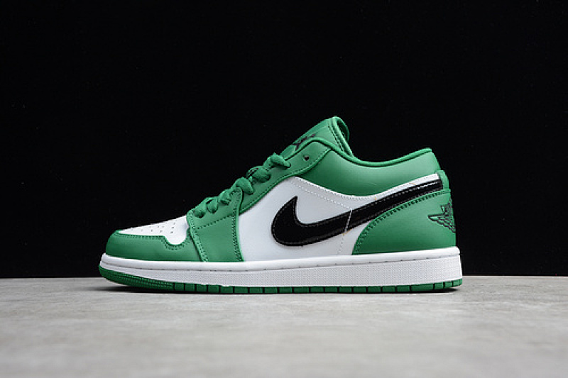 Jordan AIR Jordan 1 LOW PINE GREEN/BLACK-WHITE · 553558-301, photo 1