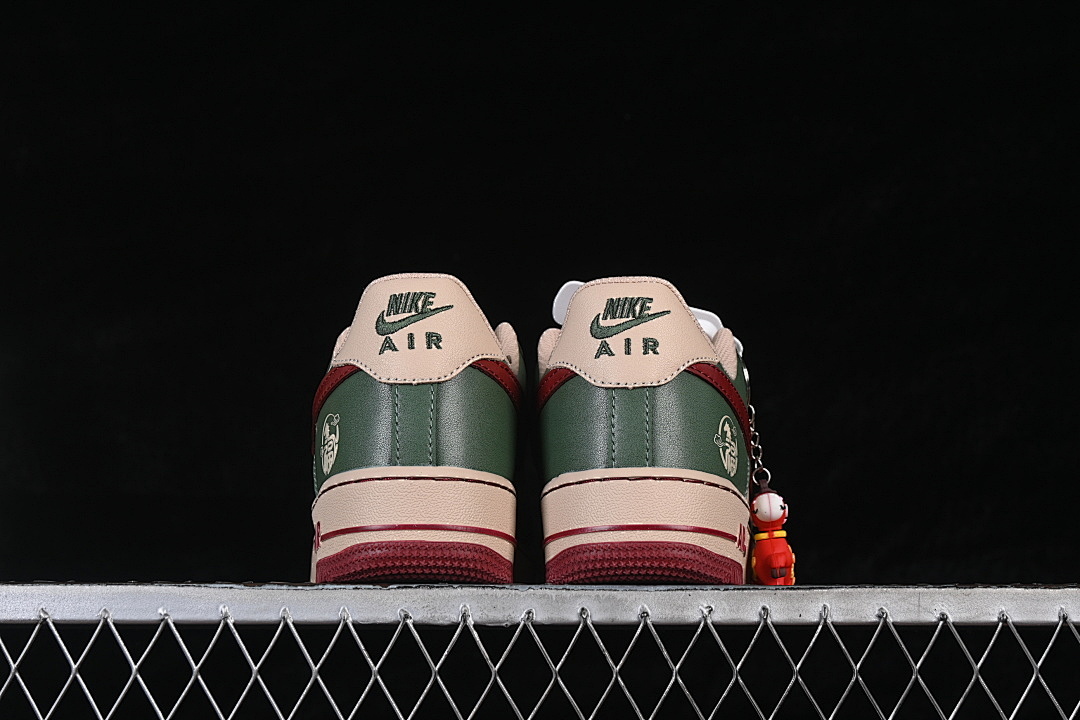 Nike [NH0601-518]-[AIR FORCE 1 07 LOW CASUAL SNEAKERS BROWN/GREEN/RED]-[WOMAN:36-39]-[MAN:40-45] - Image 14