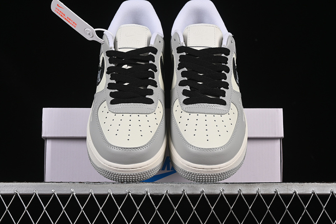 Nike [DO7471-991]-[AIR FORCE 1 07 LOW QUIT SMOKING WHITE/GREY/BLACK]-[WOMAN:36-39]-[MAN:40-45] - Image 13