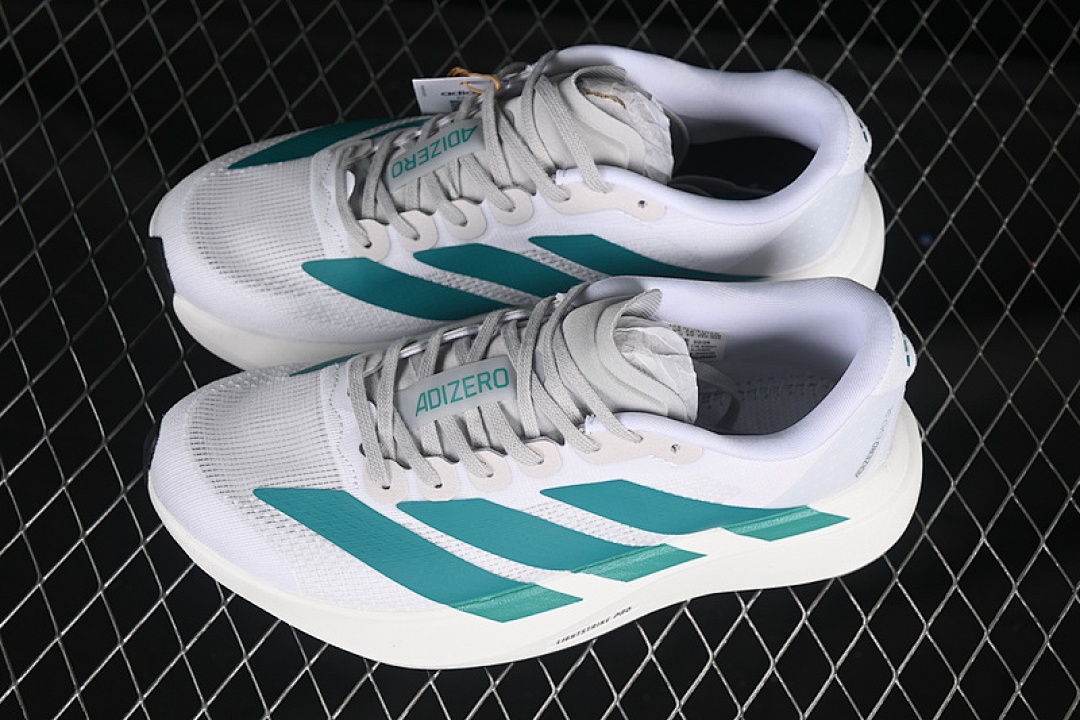 Adidas [JS4451]-[ADIZERO EVO SL WHITE/GREY/GREEN]-[WOMAN:36-39]-[MAN:40-45] - Image 11