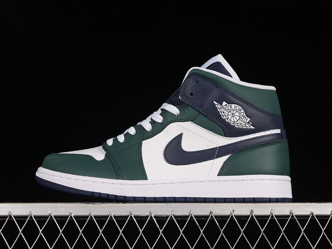 Jordan [DZ5326-300]-[AIR JORDAN 1 MID SE NOBLE GREEN/MIDNIGHT NAVY-WHITE]-[WOMAN:35.5-39]-[MAN:40-46], photo 1