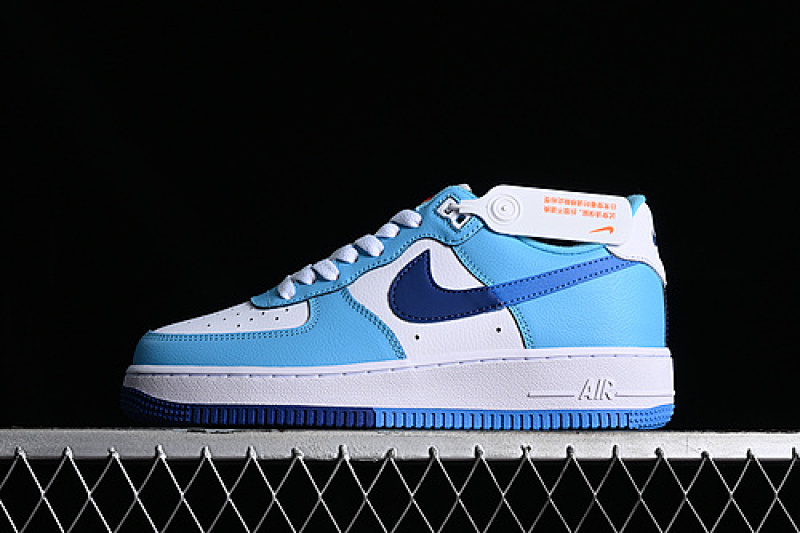 Nike Nike AIR FORCE 1 07 LOW WHITE/BLACK/BLUE · DZ2522-100, photo 1