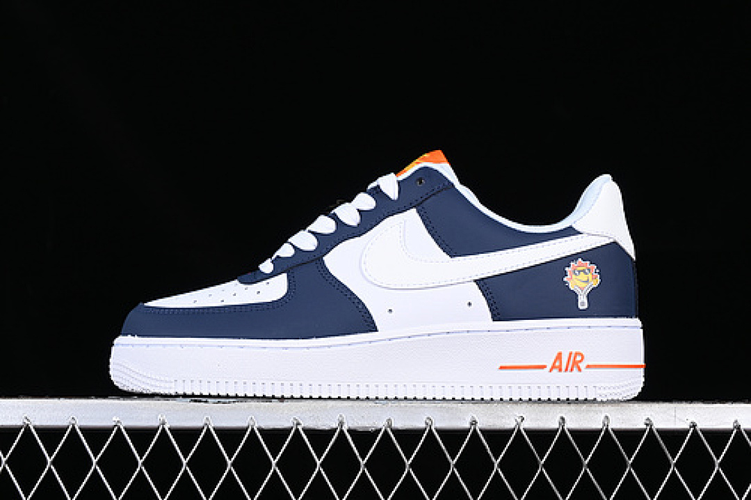 Nike [FN7239-410]-[AIR FORCE 1 07 LOW WHITE/BLUE/ORANGE]-[WOMAN:36-39]-[MAN:40-45], photo 1