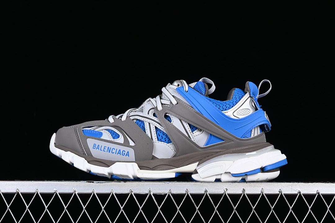 Unbranded [W3AD54112]-[BA*LEN*CIAGA TRACK SNEAKER TESS S GOMMA RES BI ALV/TIS EFF NUBUK/TIS E WHITE/BLUE], photo 1