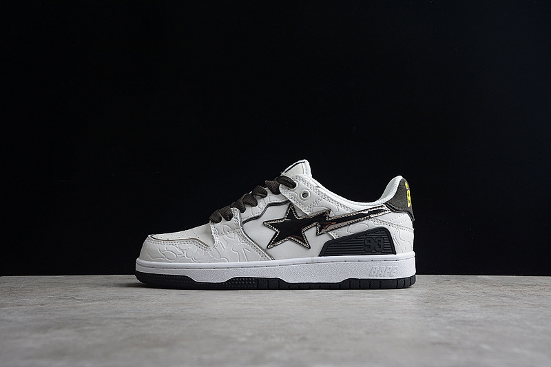 Bape Bape STA TO LOW WHITE/WHITE/BLACK · 1H80191020, photo 1
