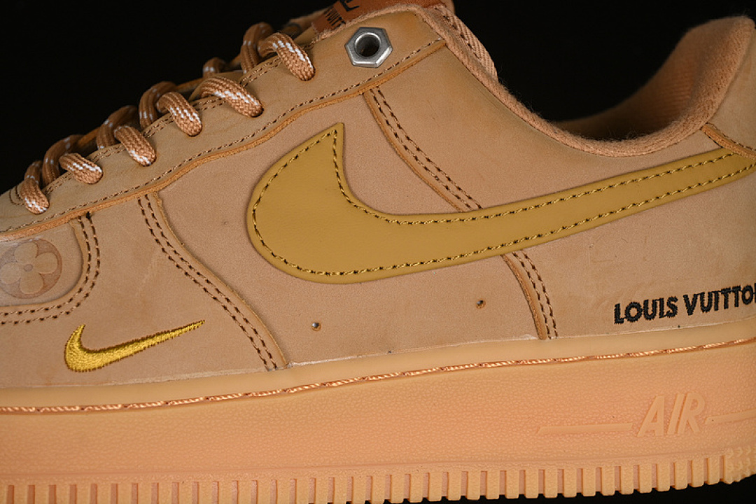 Nike [CJ9179-200]-[LV AIR FORCE 1 07 LOW FLAX/GUM LIGHT BROWN/BLACK/WHEAT]-[WOMAN:36-39]-[MAN:40-45] - Image 9