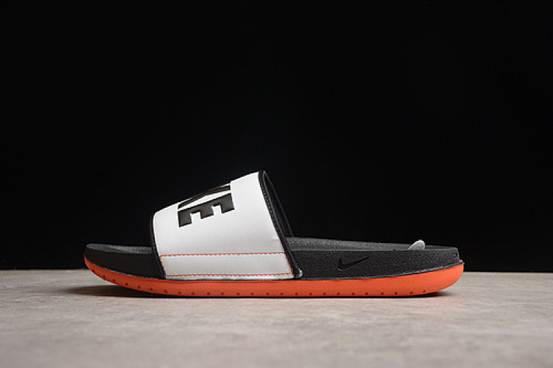 Nike Nike OFFCOURT SLIDE WHITE/BLACK/TURF ORANGE · BQ4639-101, photo 1