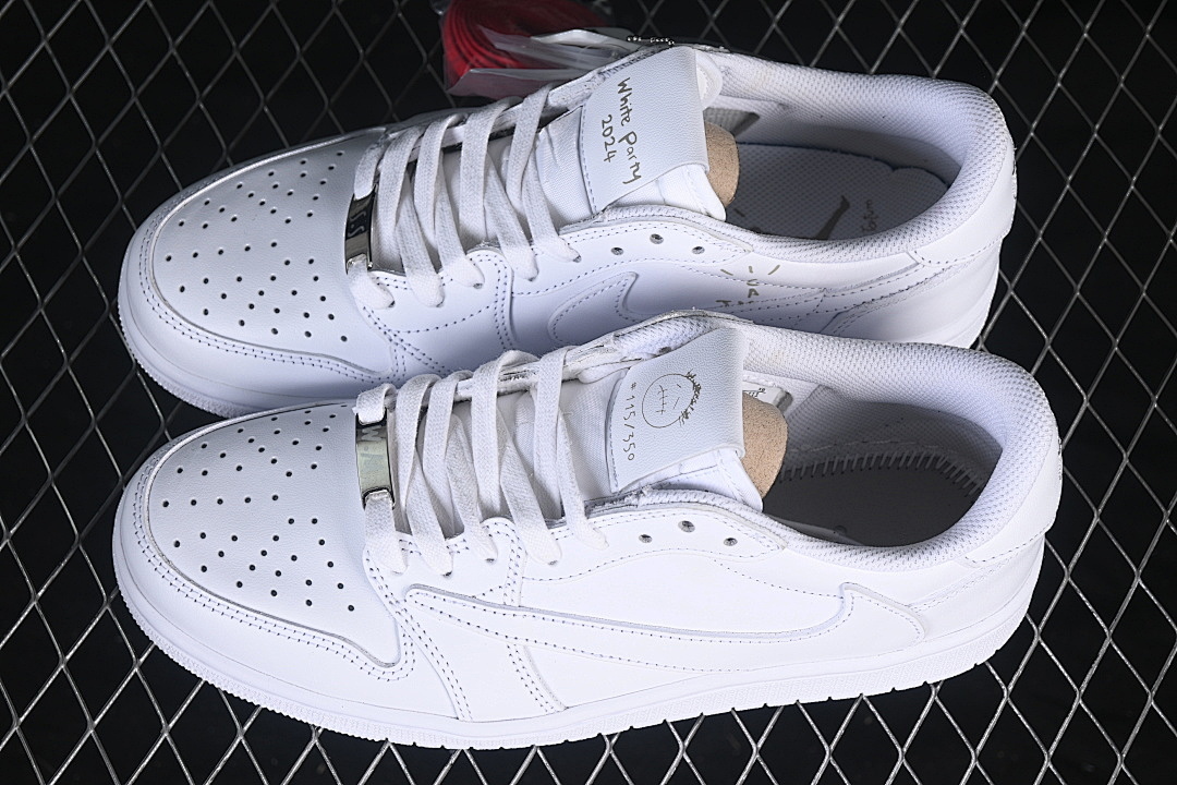 Jordan [TD1228-111]-[TRAVIS SCOTT AIR JORDAN 1 LOW OG WHITE/WHITE/WHITE]-[WOMAN:36-39]-[MAN:40-48.5] - Image 11