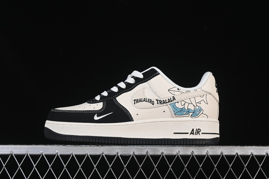 Nike [DD1982-316]-[AIR FORCE 1 07 LOW LV BLACK/WHITE/BLUE]-[WOMAN:36-39]-[MAN:40-45] - Image 2