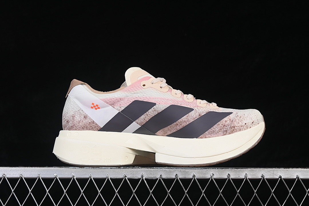 Adidas [JR6367]-[ADIOS 4 M LIGHTWEIGHT RUNNING SHOES PINK/BLACK/BEIGE]-[WOMAN:39]-[MAN:40-46] - Image 15
