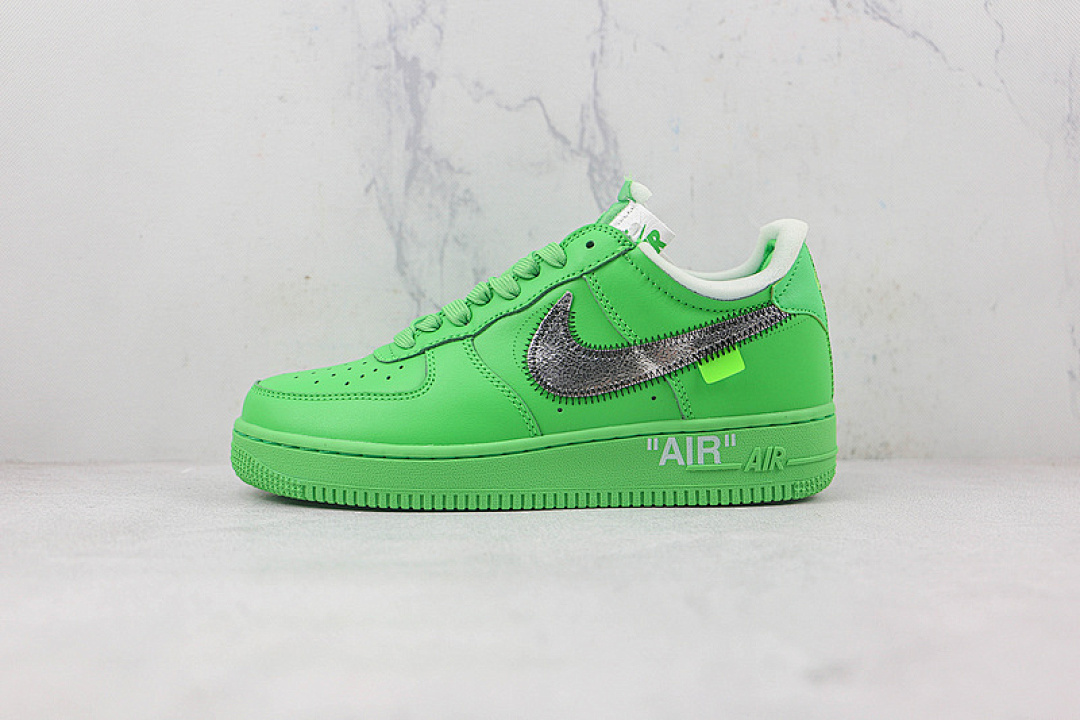 Nike [DX1419-300]-[OFF-WHITE X AIR FORCE 1 LOW LIGHT GREEN SPARK/METALLIC SILVER]-[UNISEX:36-47.5], photo 1