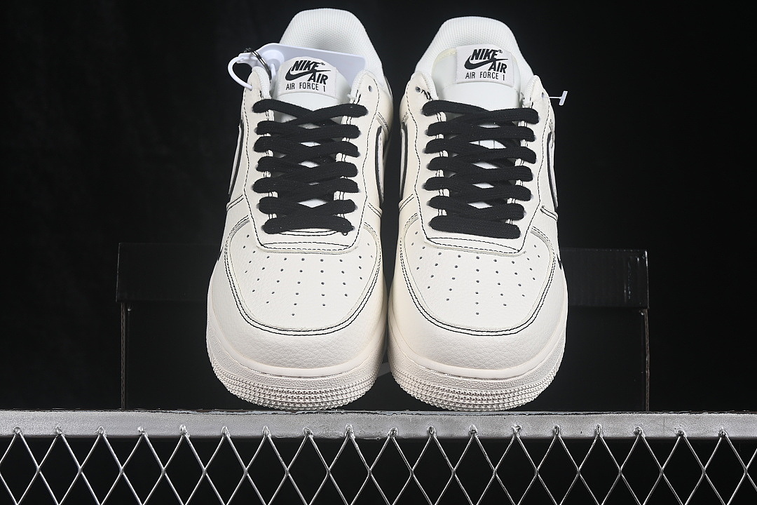 Nike [DN9688-118]-[AIR FORCE 1 07 LOW CASUAL SNEAKERS WHITE/BLACK]-[WOMAN:36-39]-[MAN:40-45] - Image 12