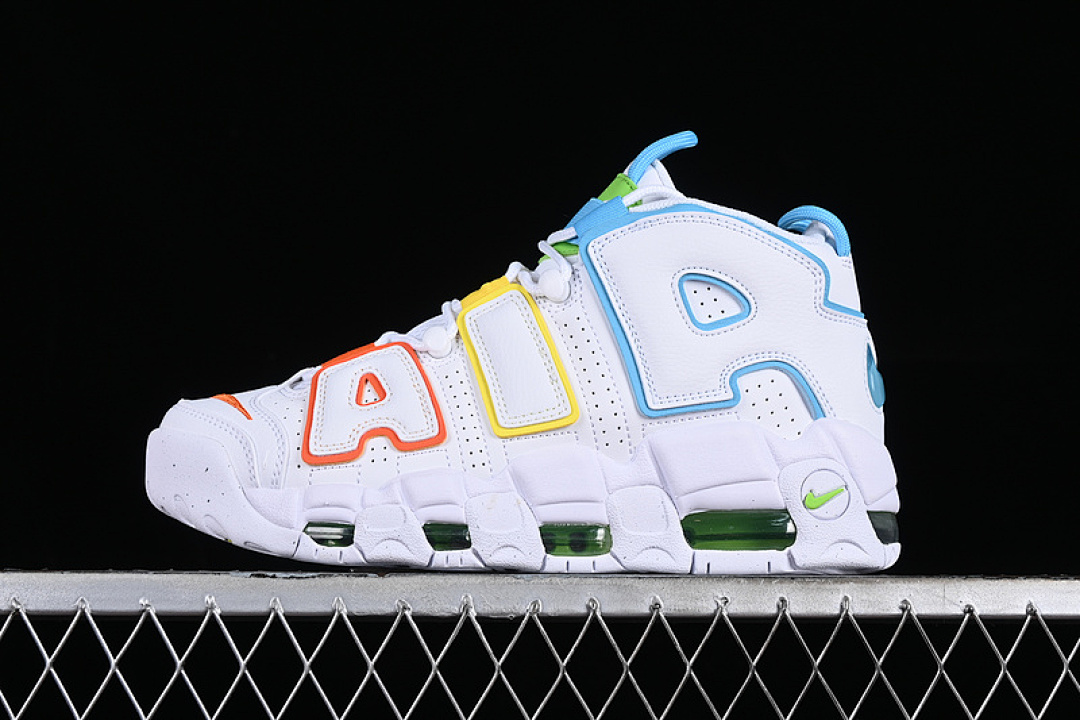 Nike [FJ4624-100]-[AIR MORE UPTEMPO 96 QS WHITE/BLUE/YELLOW/ORANGE]-[WOMAN:36-39]-[MAN:40-46], photo 1