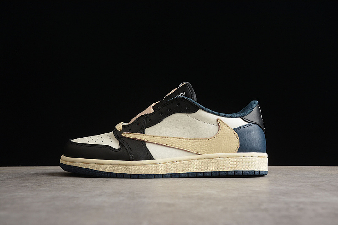 Jordan [DM7866-162]-[TRAVIS SCOTT X AIR JORDAN 1 LOW OG REVERSE MOCHA NAVY BLUE/BLACK/WHITE], photo 1