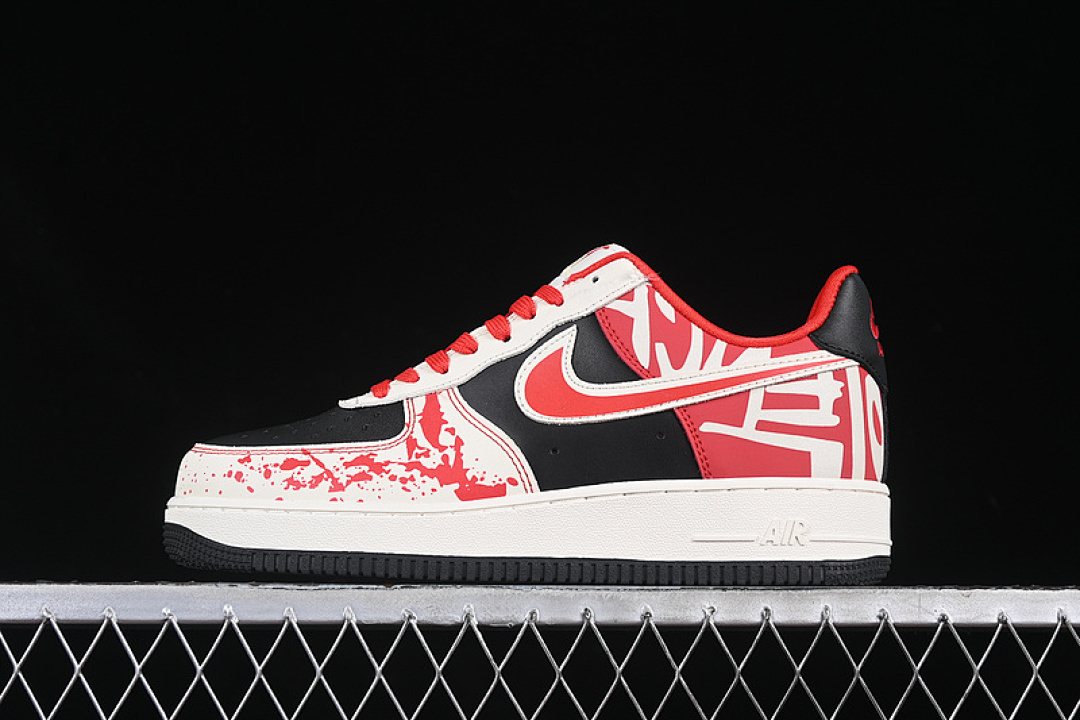 Nike [DF0188-020]-[AIR FORCE 1 07 LOW WHITE/RED/BLACK]-[WOMAN:36-39]-[MAN:40-45] - Image 2