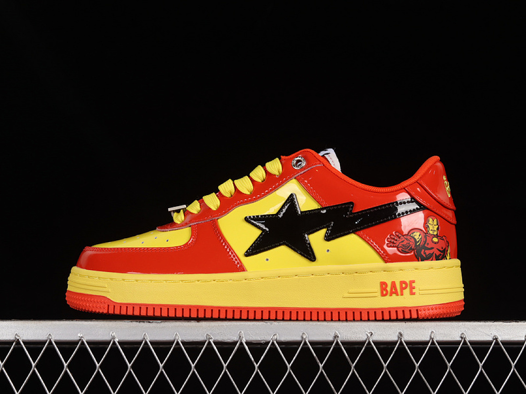Bape [MARVEL X BAPE STA TOKYO SNEAKERS RED/YELLOW/BLACK]-[WOMAN:36-39]-[MAN:40-46], photo 1