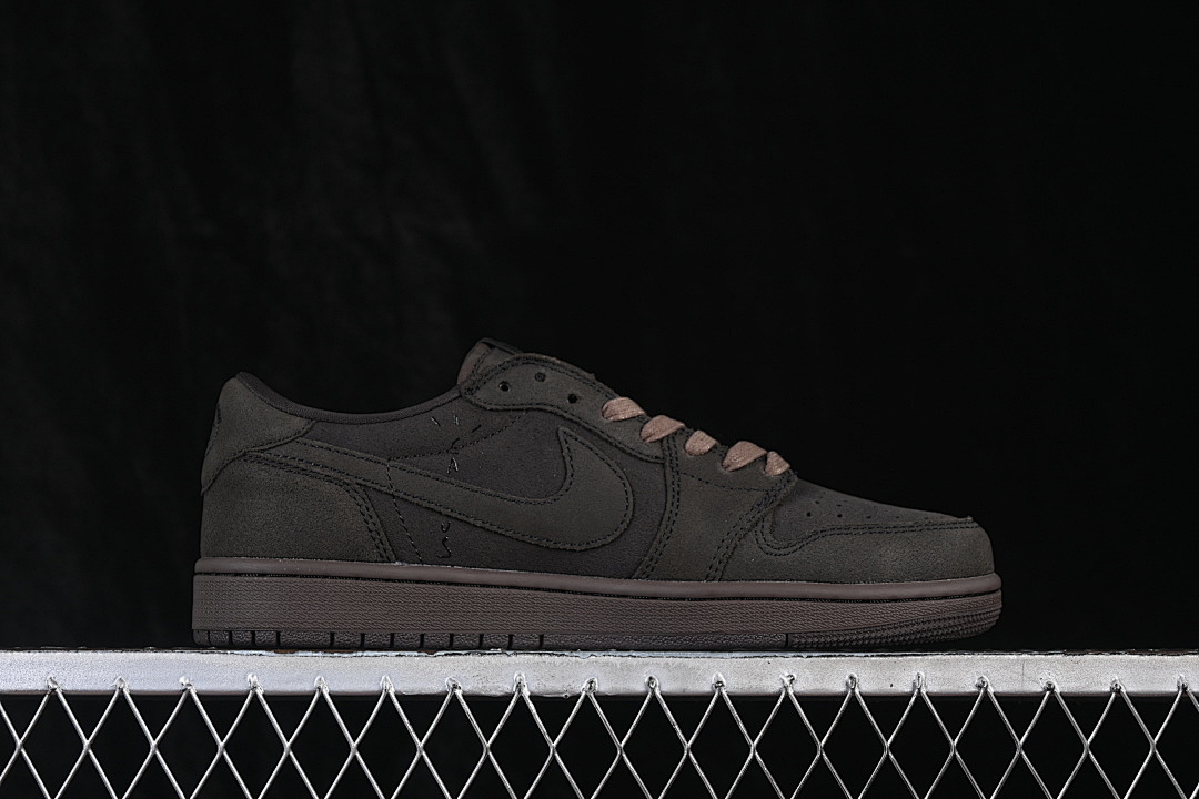 Jordan [DM7866-202]-[TRAVIS SCOTT AIR JORDAN 1 LOW OG BLACK/BLACK/BLACK]-[WOMAN:36-39]-[MAN:40-48.5] - Image 16