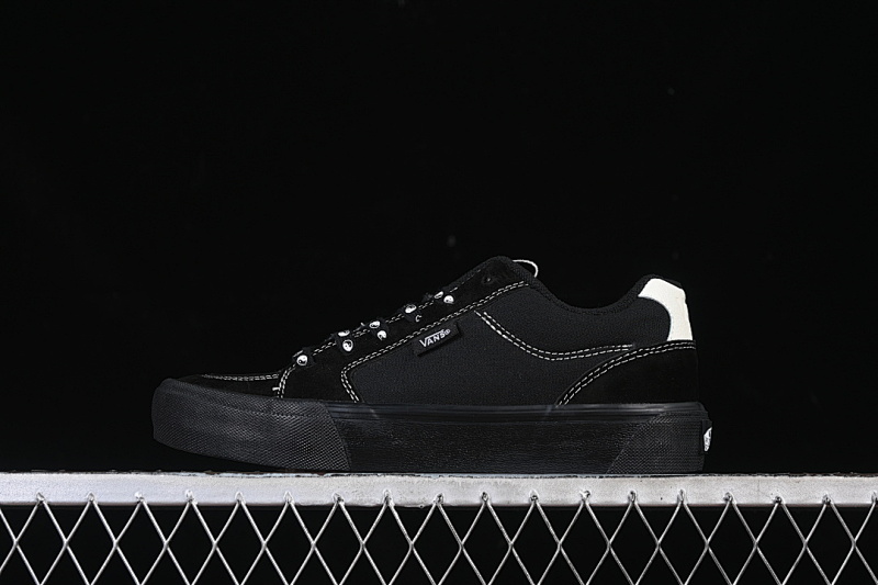 RETRO CASUAL CANVAS SKATE SHOES BLACK/WHITE · VN0009QPA02, photo 1