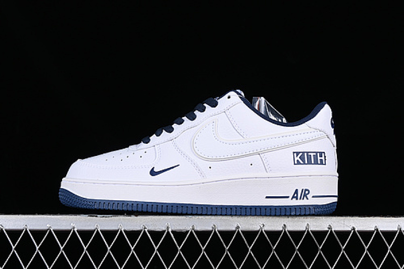 Nike Nike KITH AIR FORCE 1 07 LOW WHITE/BLACK/BLUE · KT1659-007, photo 1
