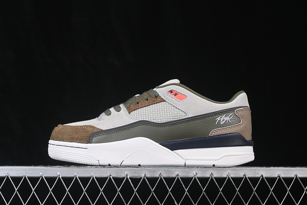 Jordan AIR Jordan FLIGHT COURT RETRO SNEAKERS GREY/GREEN · HF3255-301, photo 1