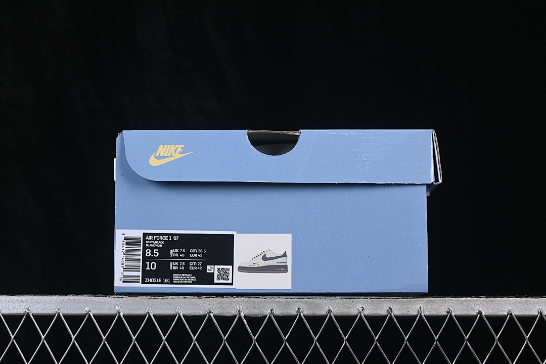Nike [ZH0316-161]-[AIR FORCE 1 07 LOW CASUAL SNEAKERS WHITE/BLACK/WHITE]-[WOMAN:36-39]-[MAN:40-45] - Image 13