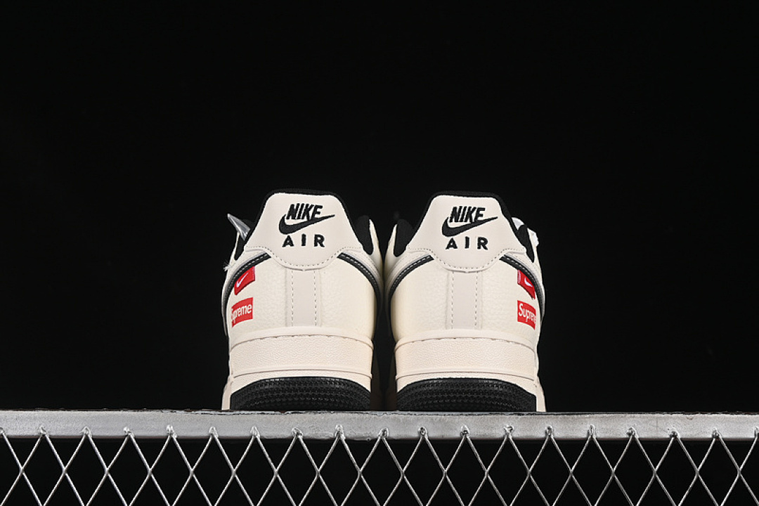 Nike [XS1958-545]-[AIR FORCE 1 07 LOW SUPREME WHITE/GREY/BLACK]-[WOMAN:36-39]-[MAN:40-45] - Image 14