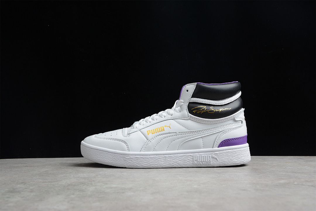 Puma [370847-05]-[PU*MA RALPH SAMPSON MID OG WHITE/PWHITE/PURPLE GLIMMER]-[WOMAN:36-39]-[MAN:40-44], photo 1